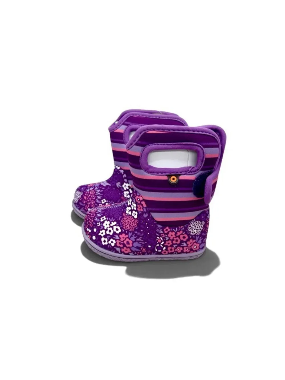 Baby Bogs NW Garden Purple Multi Toddler 4 Rain Boots Waterproof Girls Shoes